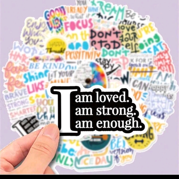 50pc Colorful Inspirational Stickers - Picture 7 of 7